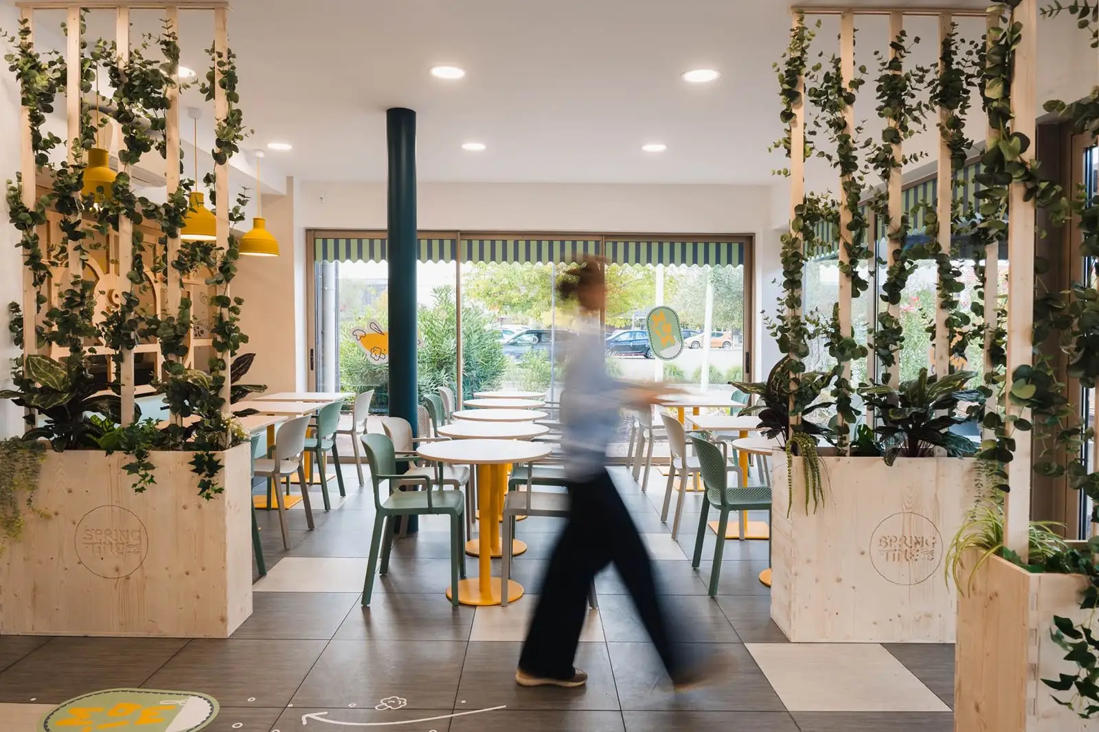 La salle du restaurant Springtime à Montauban